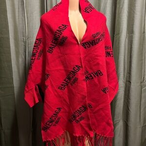 Balenciaga Red Textured Wrap